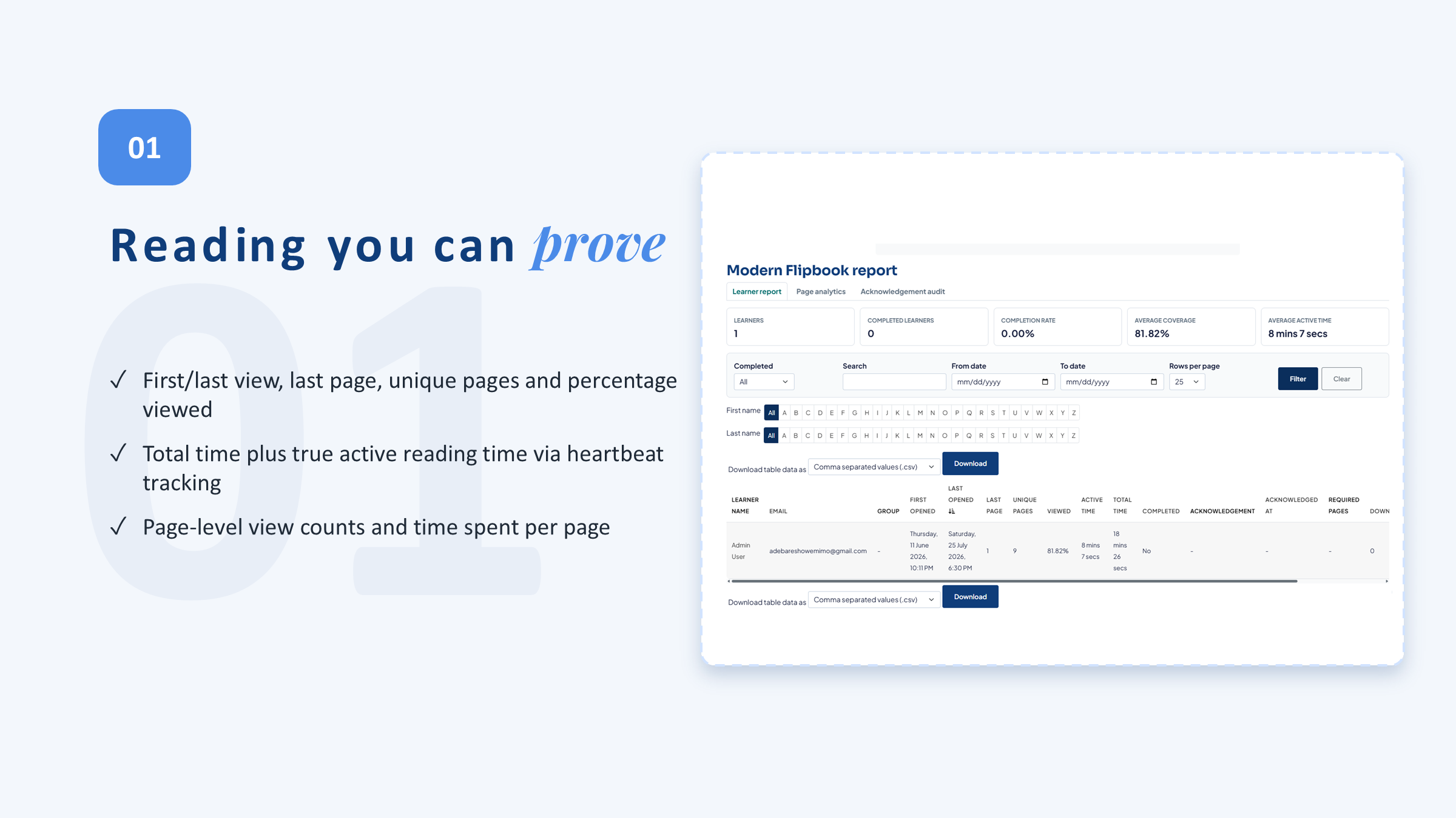 Reading you can prove